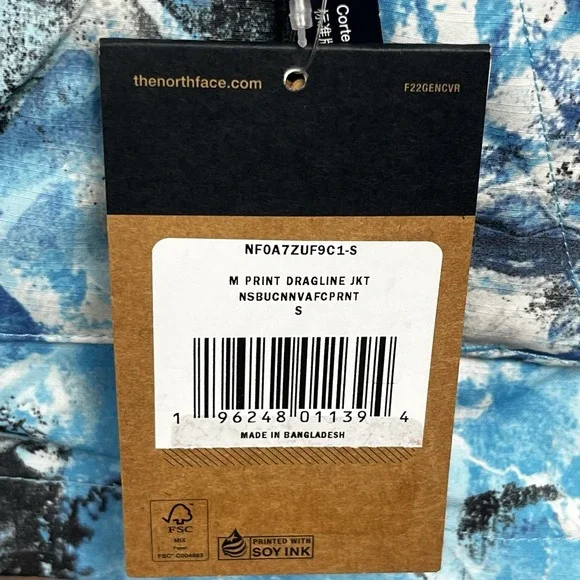 The North Face Printed Dragline Ski Snowboard Waterproof Jacket Small MSRP $435 - Picture 8 of 14